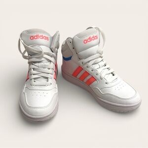 [WOMEN] ADIDAS Hoops Mid 3.0 White Pink Basketball Sneakers size 6